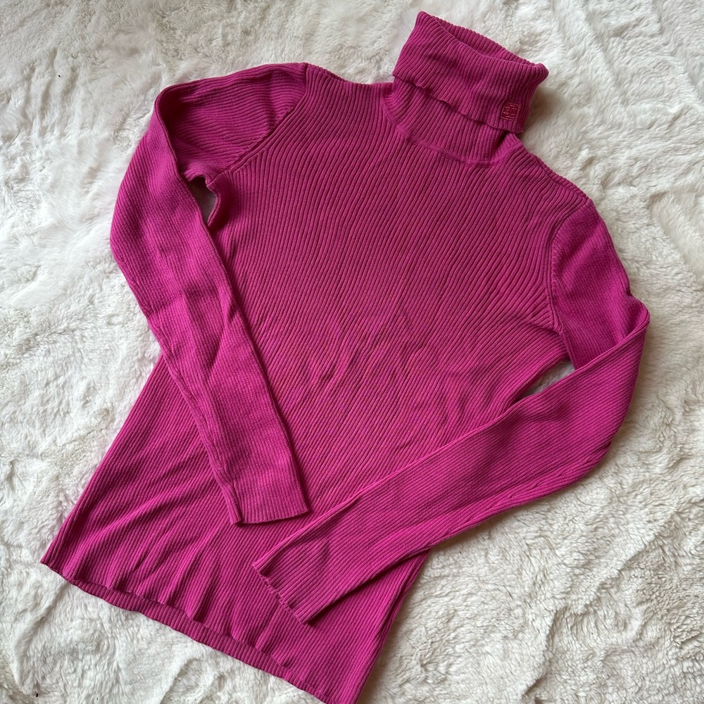 RALPH LAUREN Pink Turtleneck Sweater
